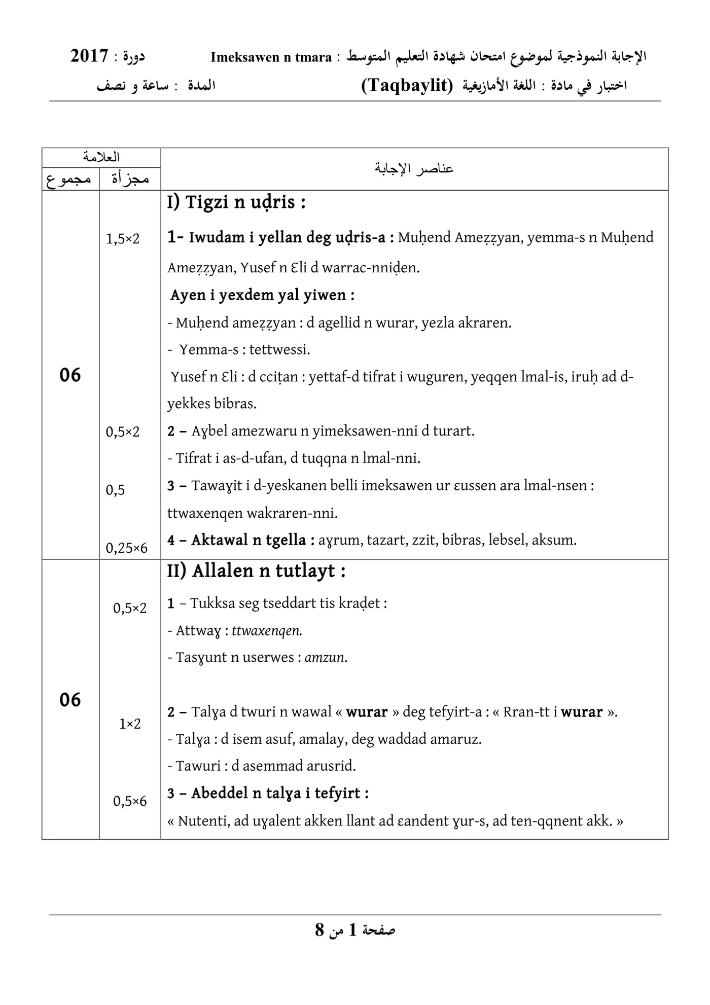الصفحة 1 من 8