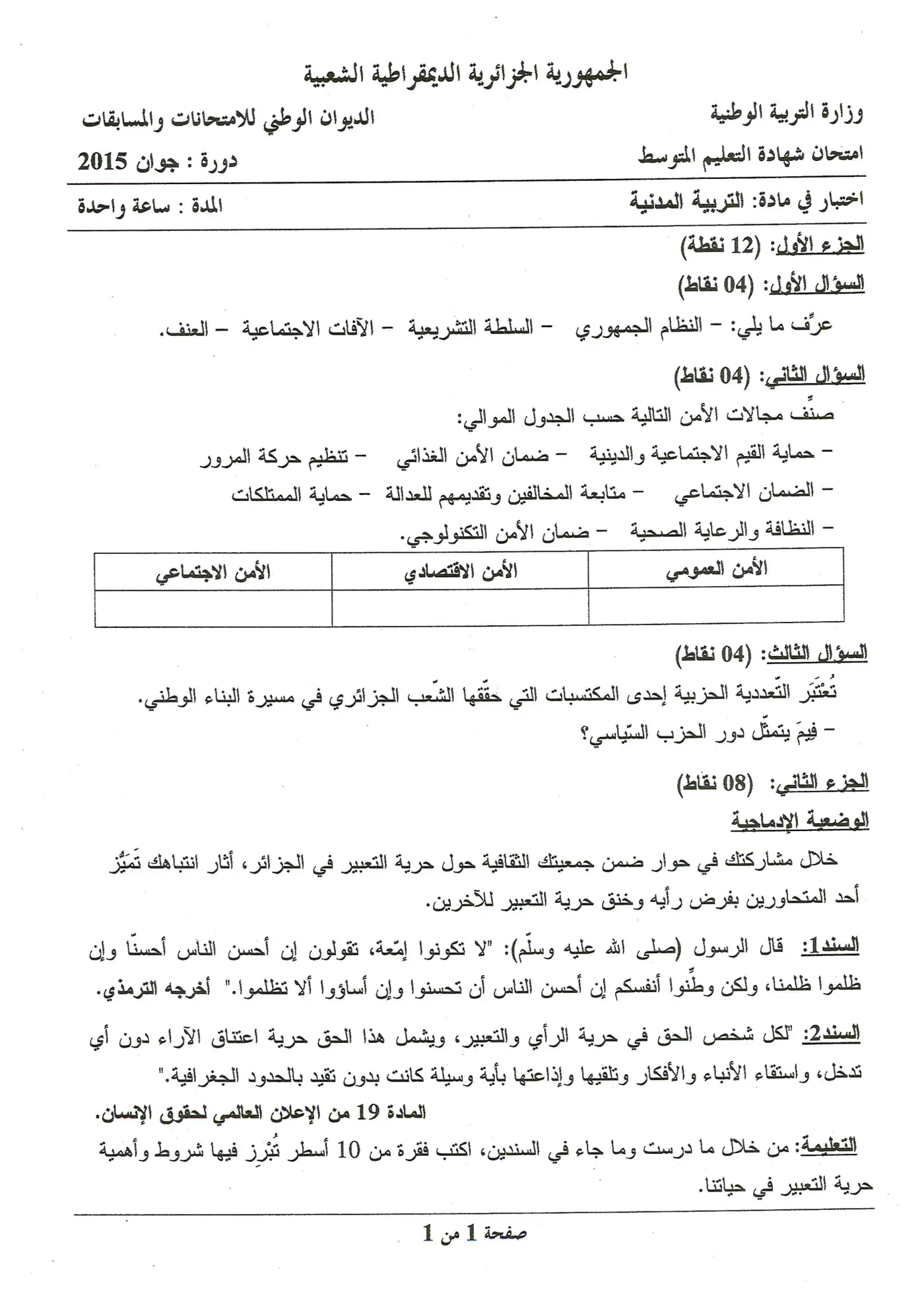 الصفحة 1 من 1