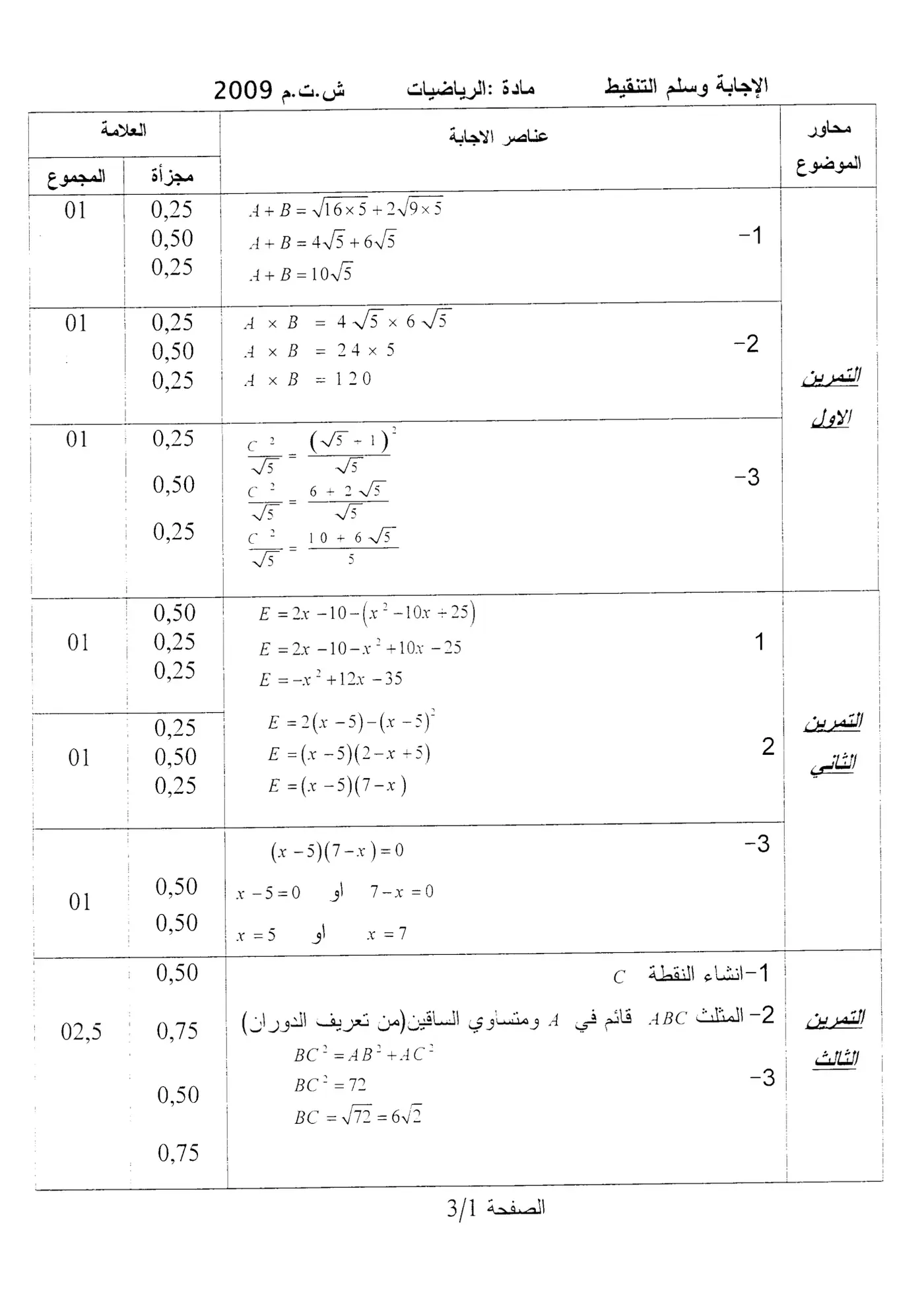 الصفحة 1 من 3