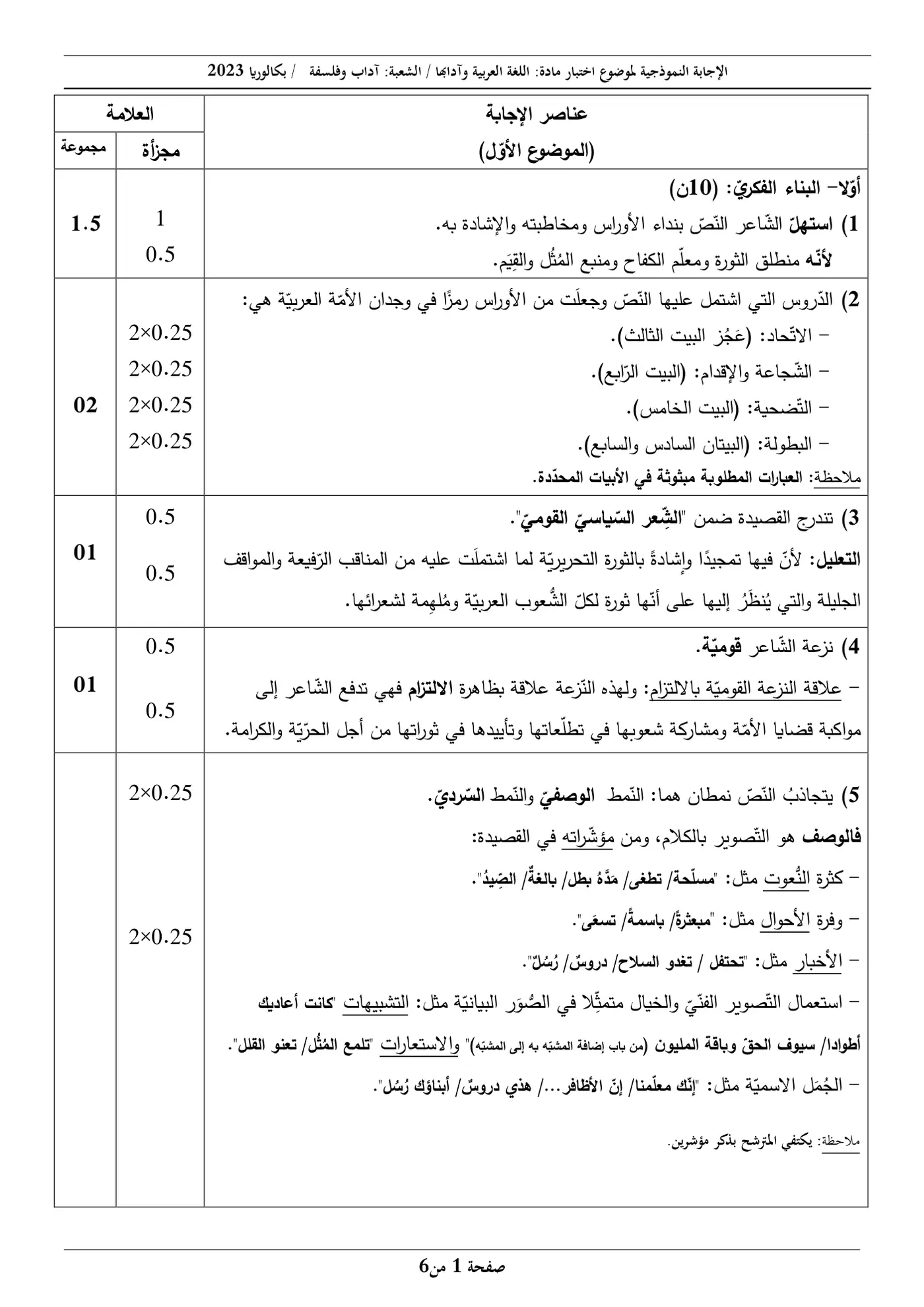 الصفحة 1 من 6