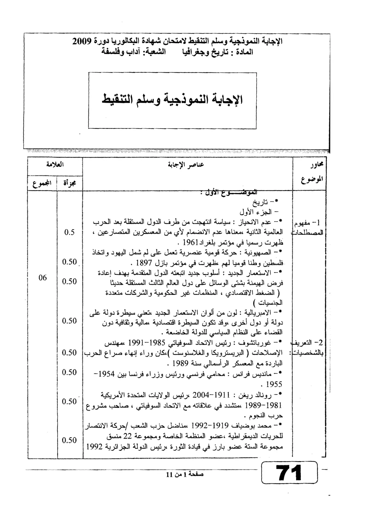الصفحة 1 من 11