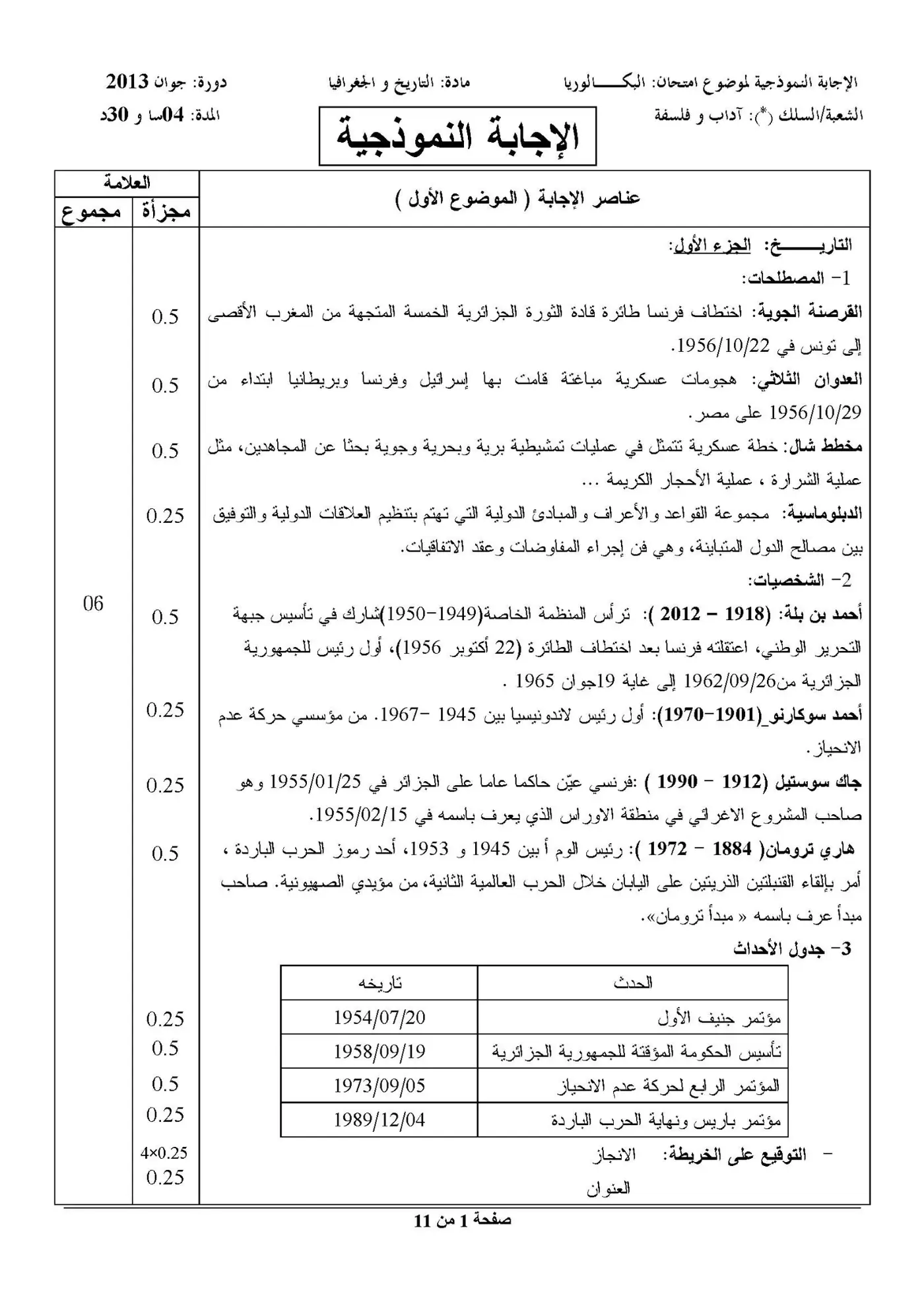 الصفحة 1 من 11