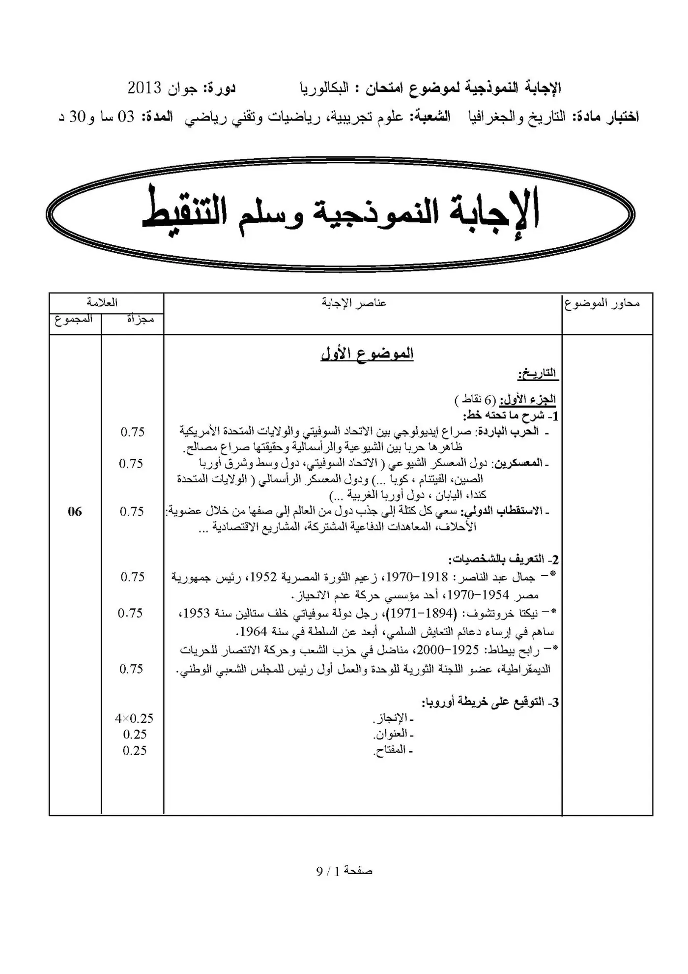 الصفحة 1 من 9