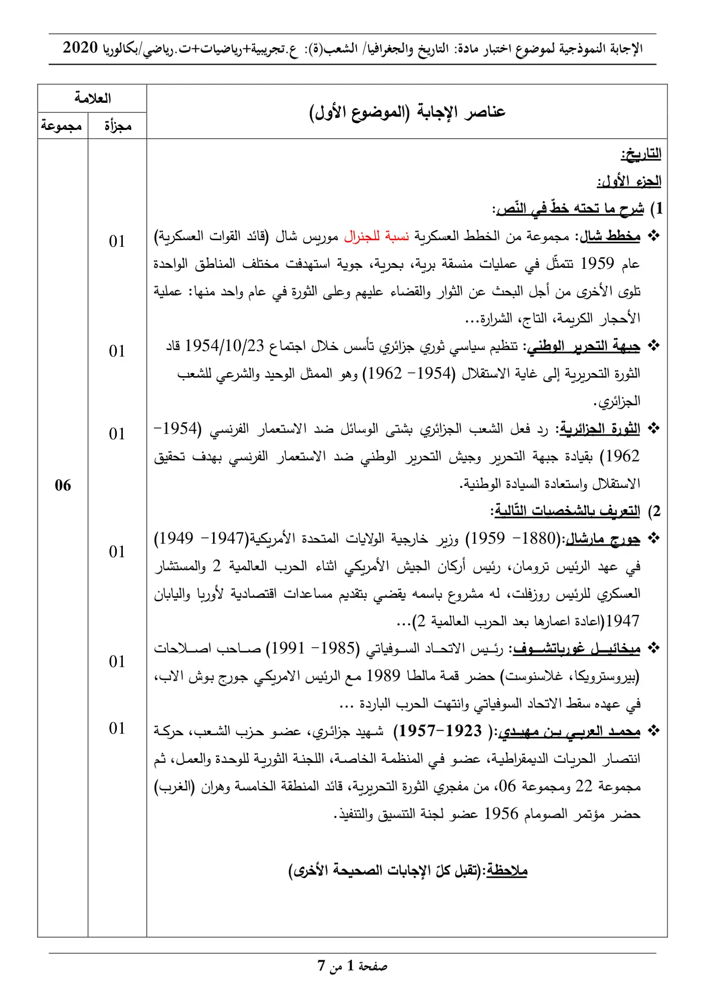 الصفحة 1 من 7