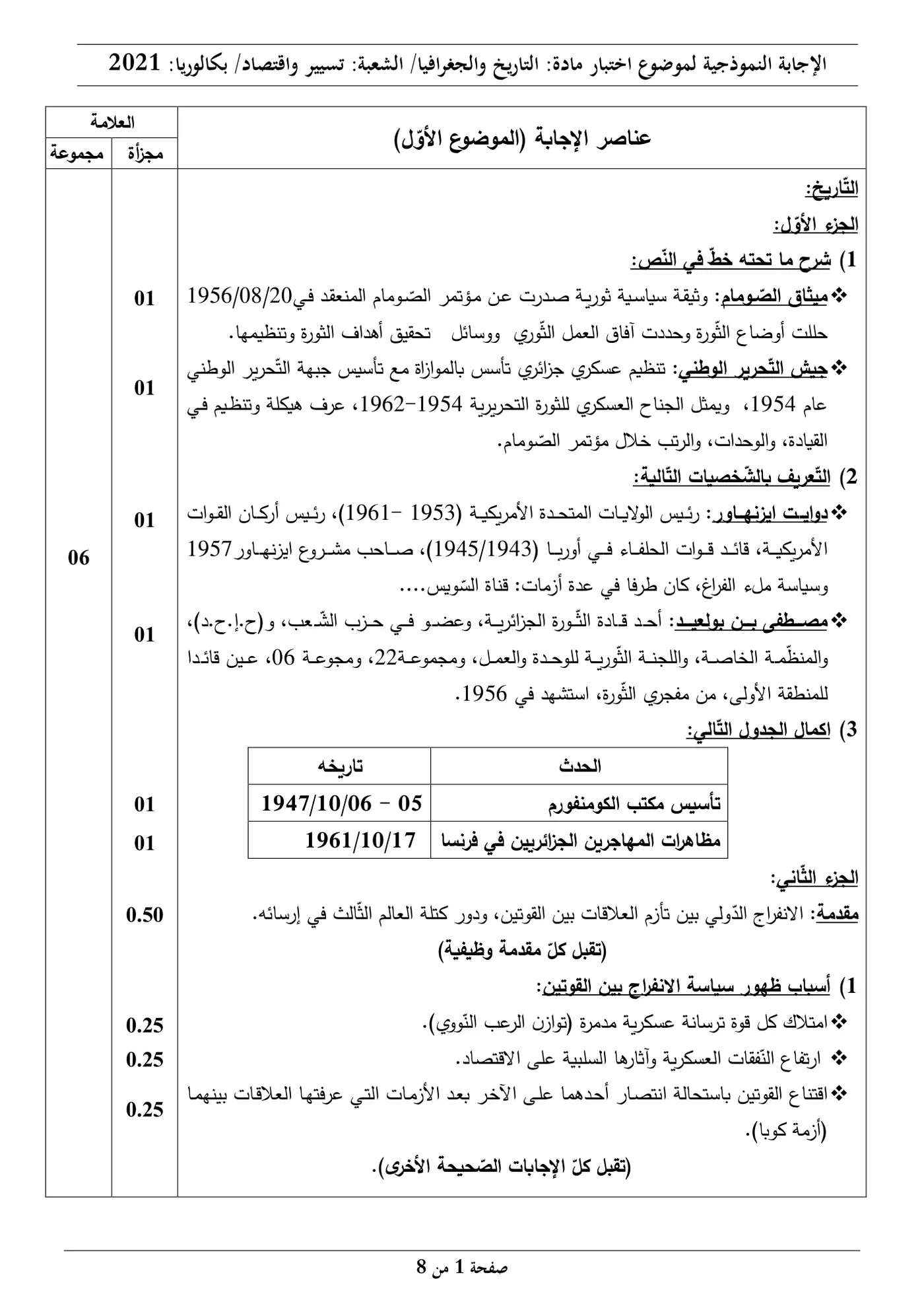 الصفحة 1 من 8