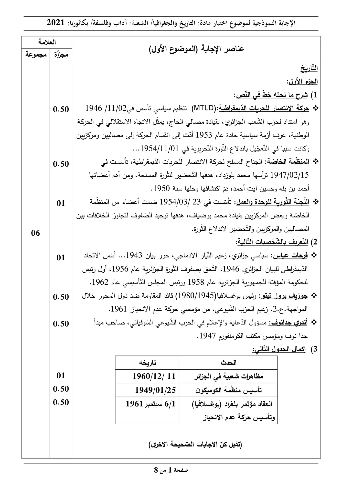 الصفحة 1 من 8