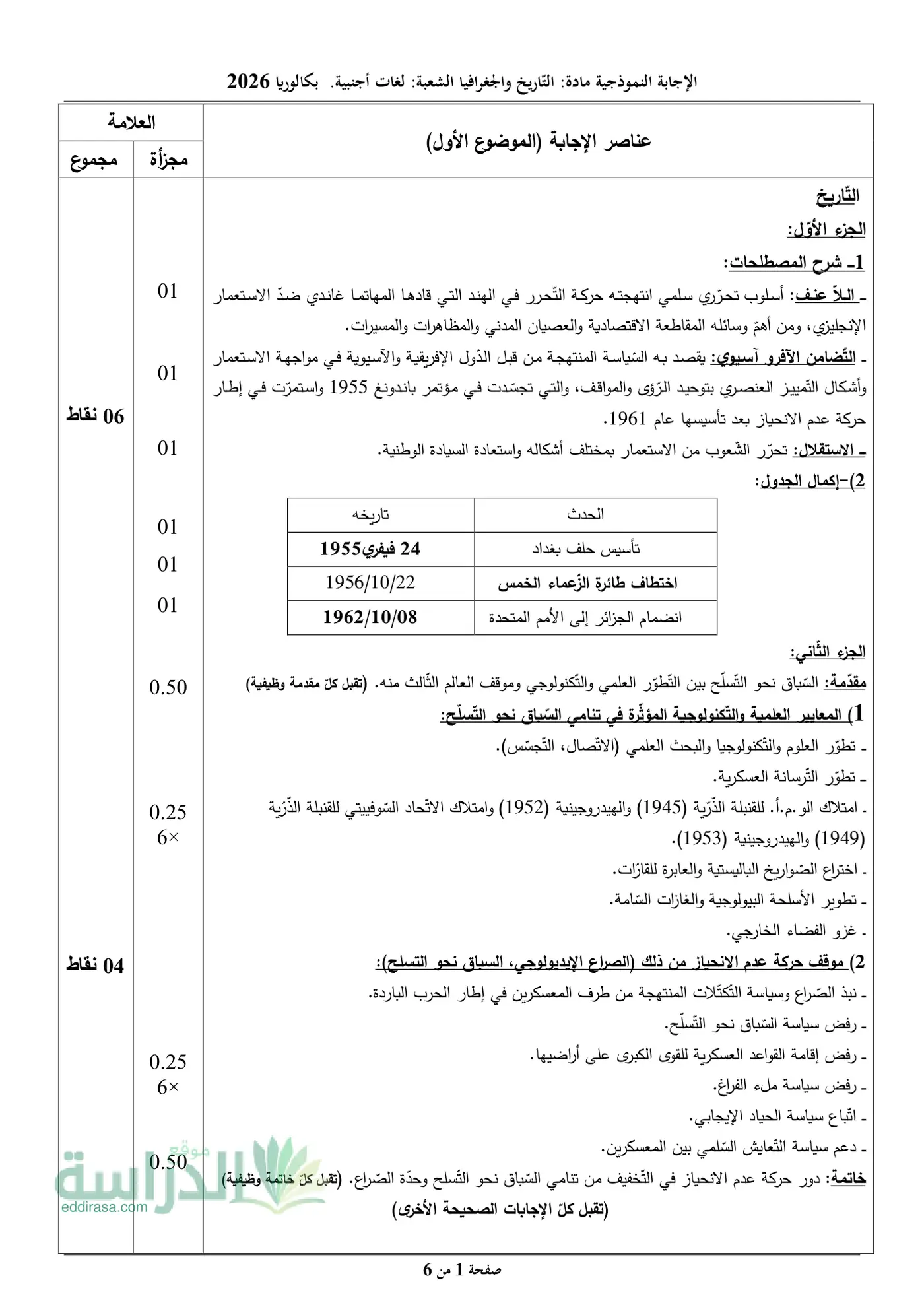 الصفحة 1 من 6
