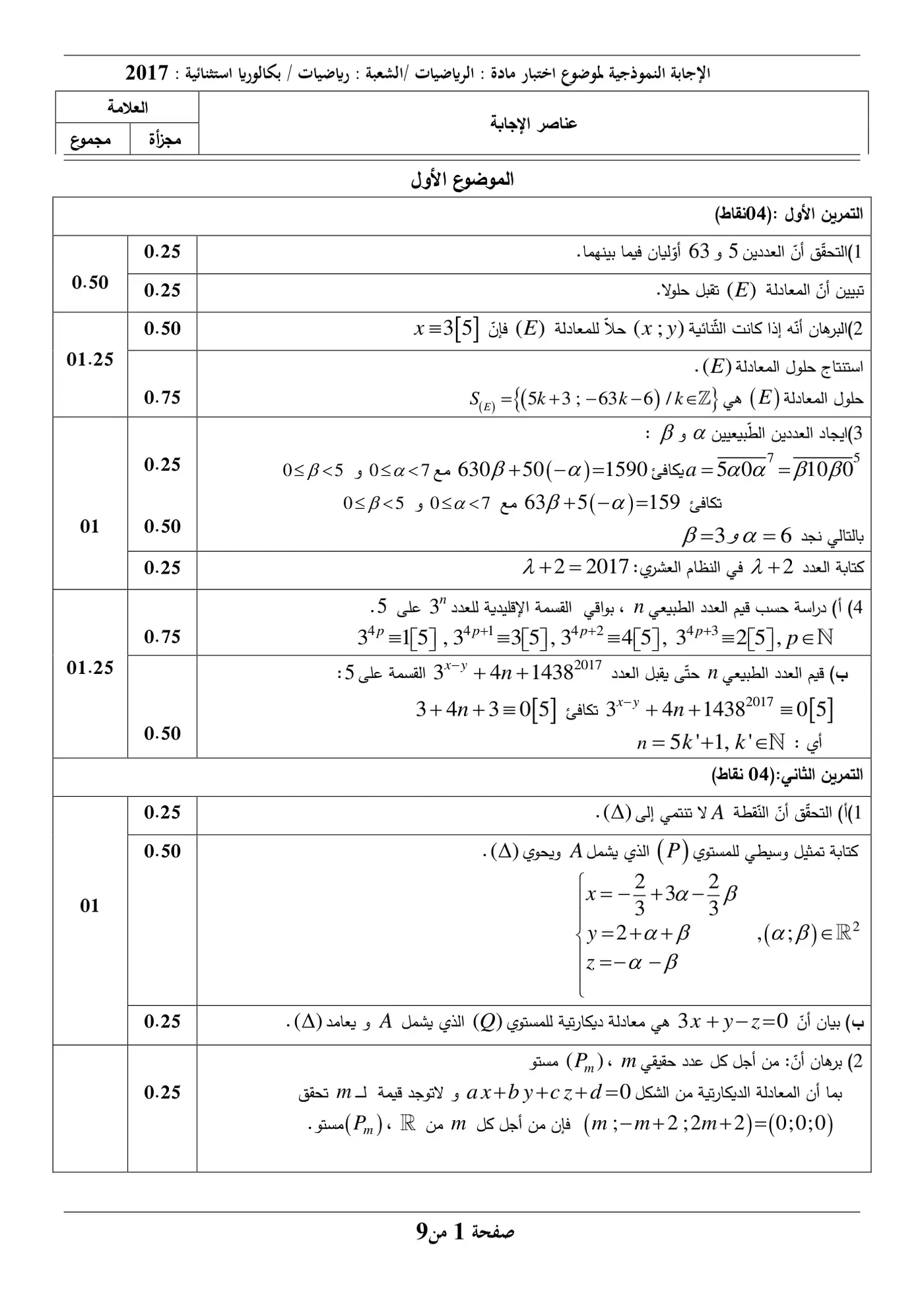 الصفحة 1 من 9