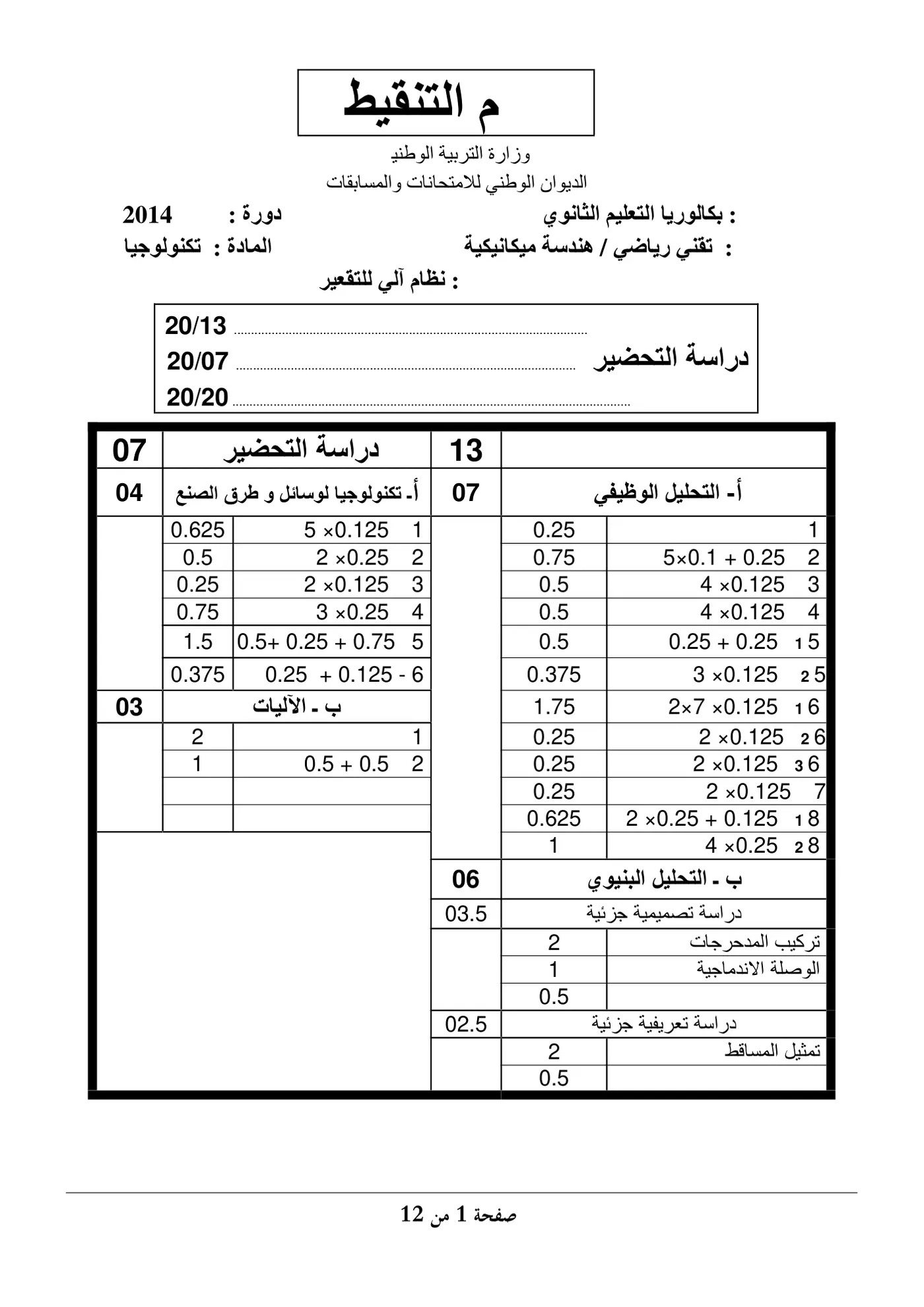 الصفحة 1 من 12
