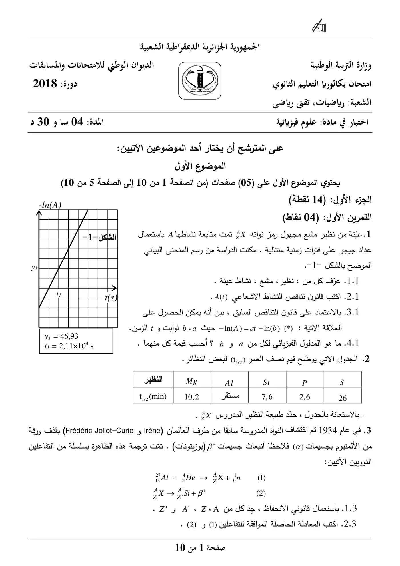 الصفحة 1 من 10