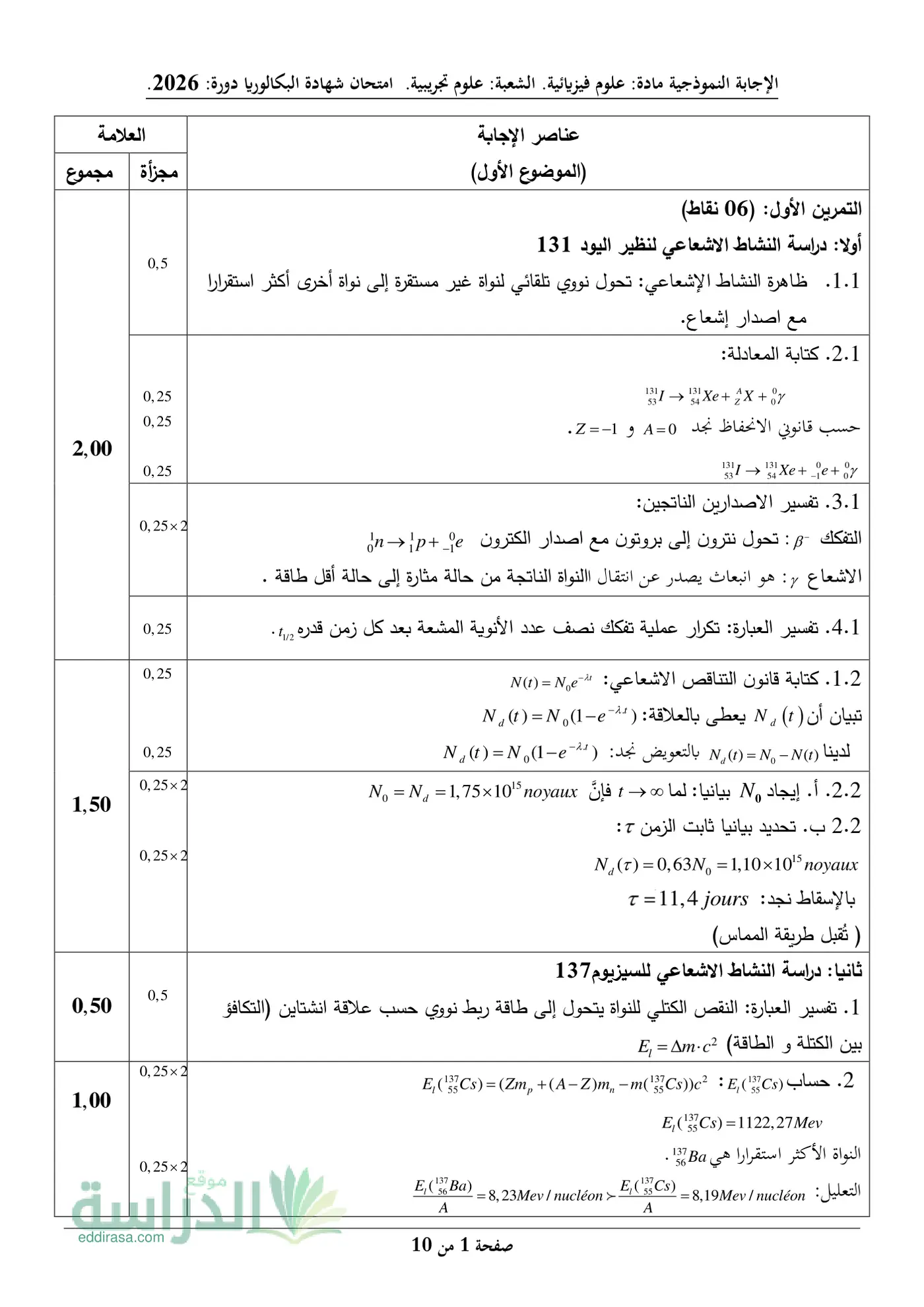 الصفحة 1 من 10